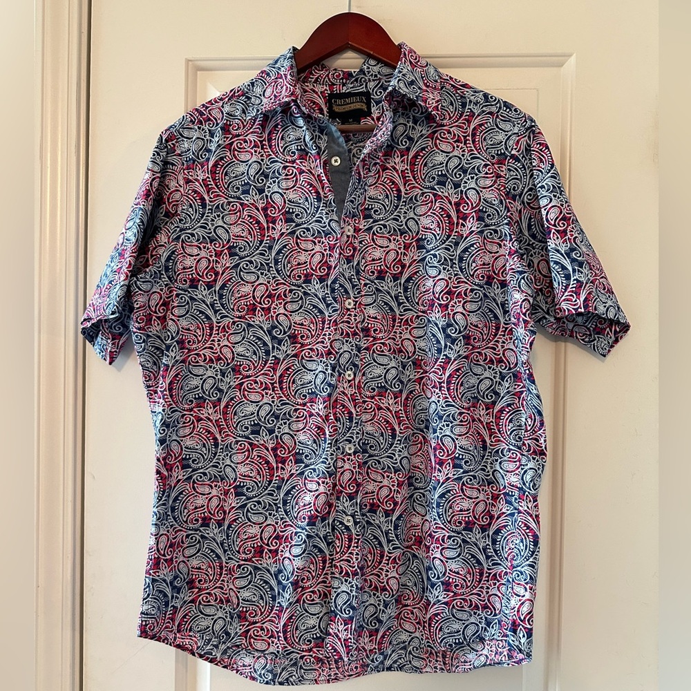 Cremieux Short Sleeve Dress Shirt M